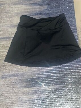 WOMENS XXS PREPPY ATTIRE MINI GOLF FAIRY BLACK FABRIC SKORT!